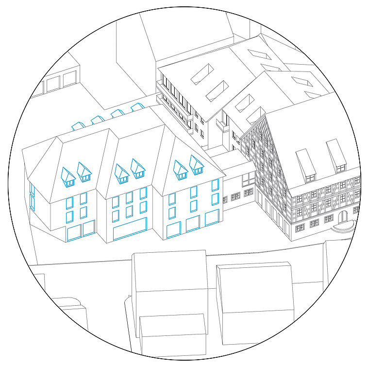 Skizze Projekt: Büroräume Hotel Rad