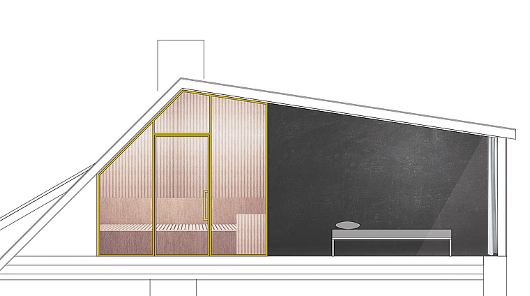 Skizze Innenansicht Löwenhaus