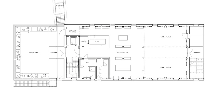 Grundriss Obergeschoss Projekt Alte Hopfenhalle