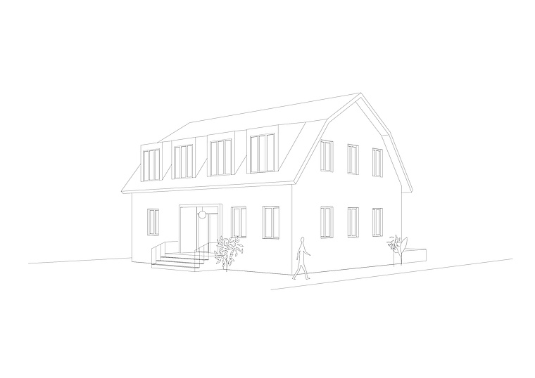 Skizze Referenzprojekt: Wohnen in der Gartenstadt